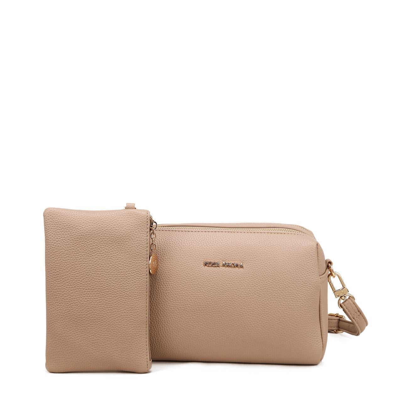 Bolsa Transversal Compacta Rosa Amora Duo