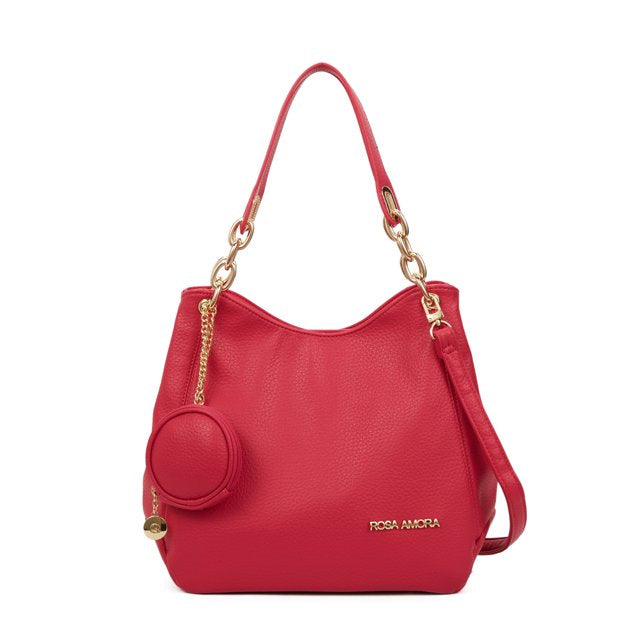 Bolsa Hobo Rosa Amora
