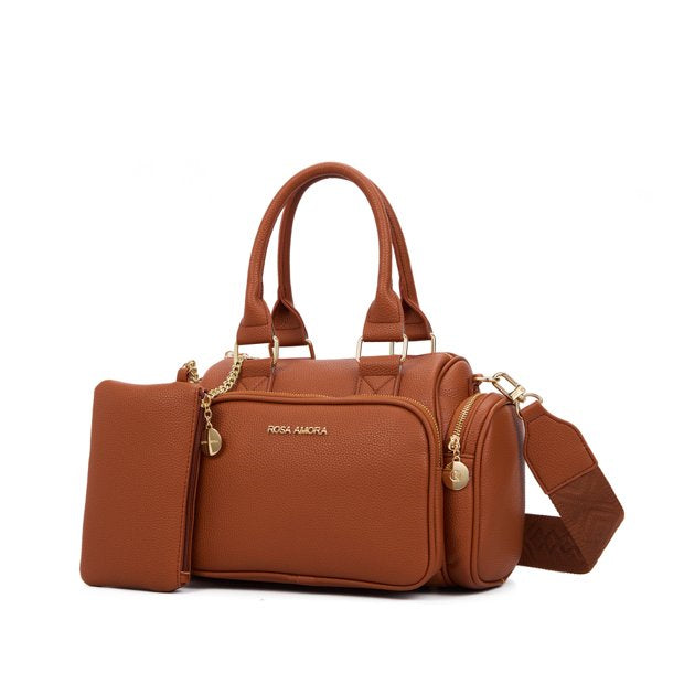 Bolsa Satchel Rosa Amora Duo