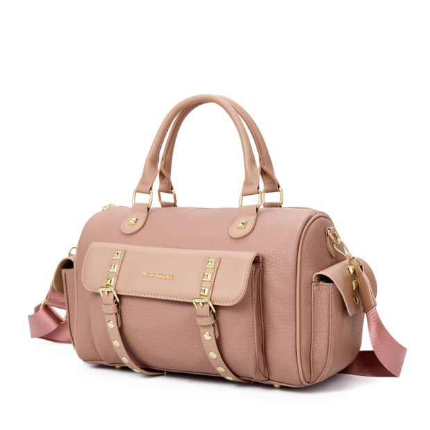 Bolsa Rosa Amora Tote Estrutuda