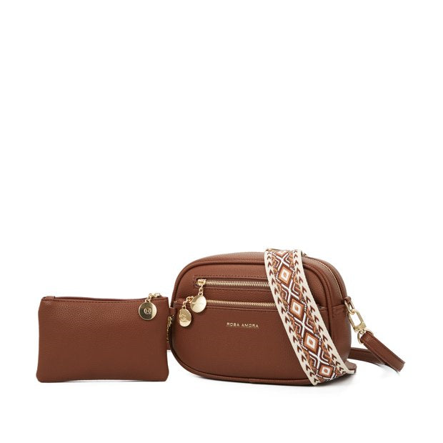 Bolsa Transversal Rosa Amora Duo