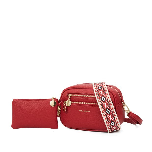 Bolsa Transversal Rosa Amora Duo