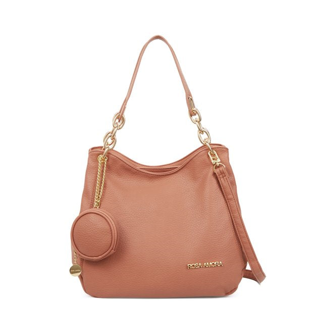 Bolsa Hobo Rosa Amora