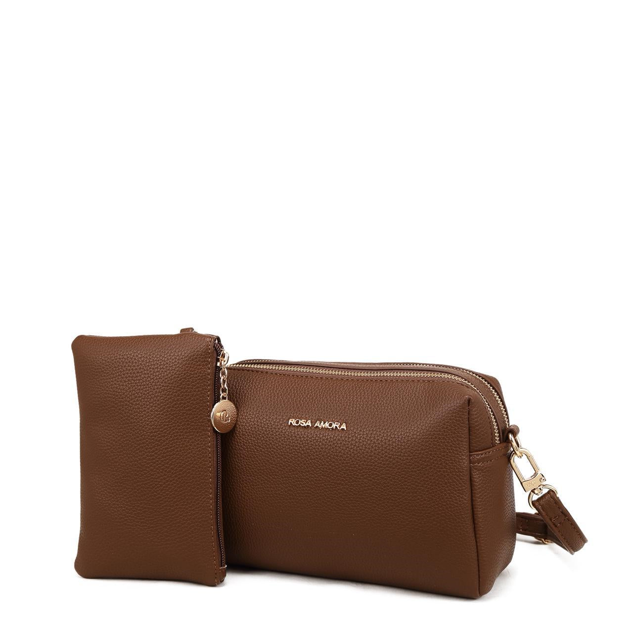 Bolsa Transversal Compacta Rosa Amora Duo