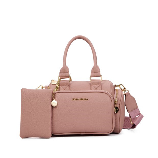 Bolsa Satchel Rosa Amora Duo