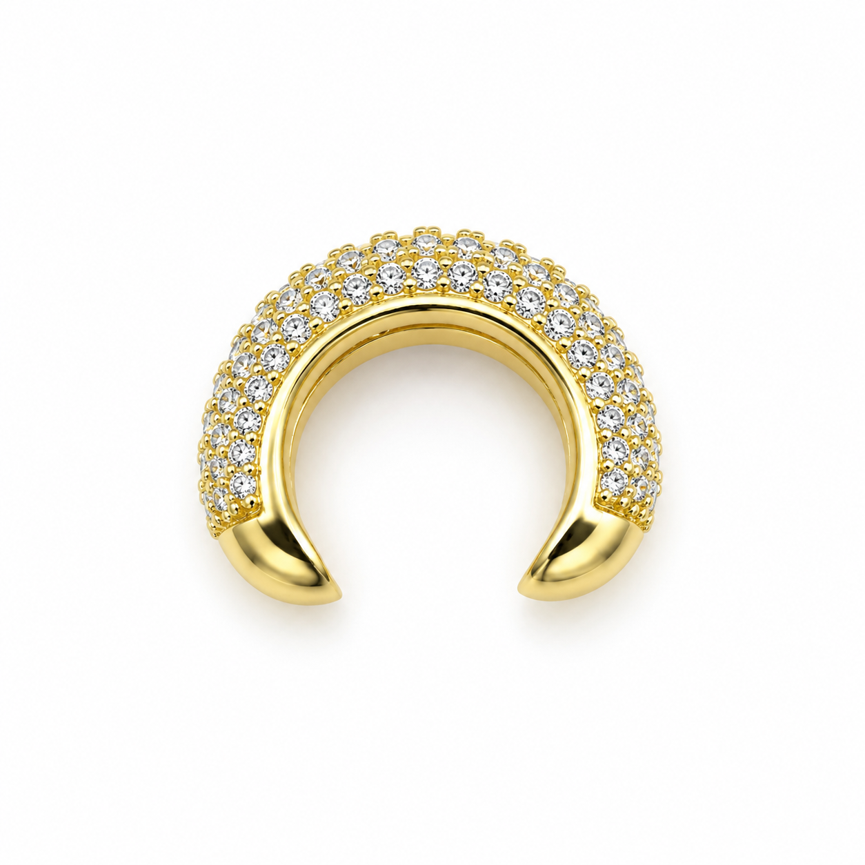 Piercing Fake Cravejado Dourado