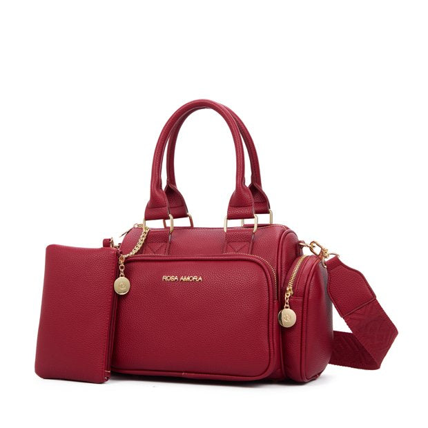 Bolsa Satchel Rosa Amora Duo