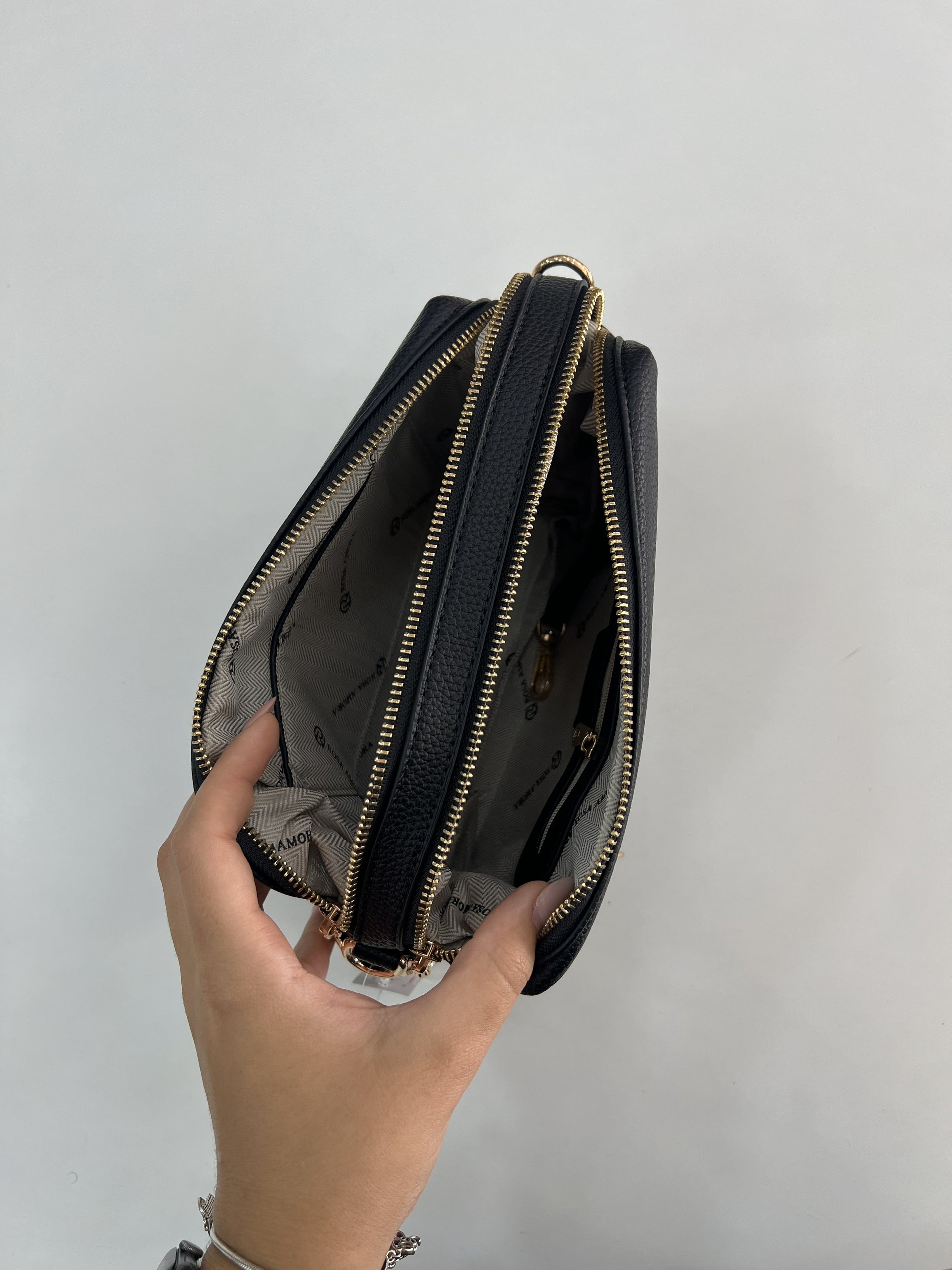 Bolsa Transversal Compacta Rosa Amora Duo