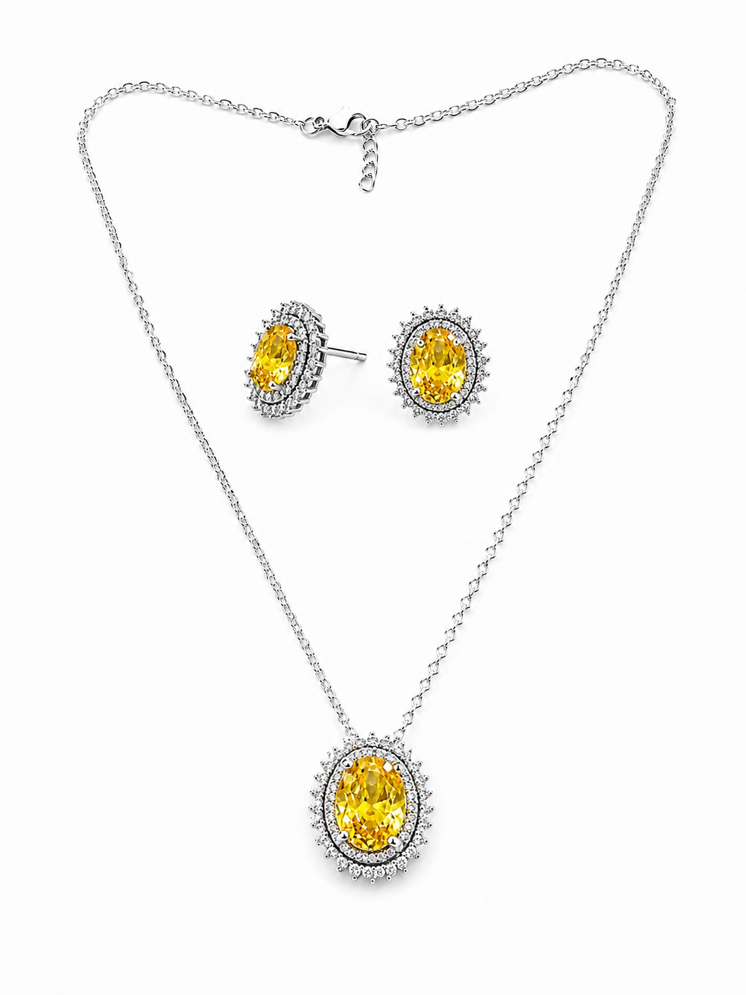 Conjunto Oval Cravejado