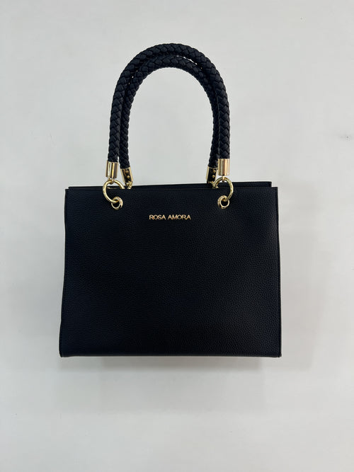 Bolsa Rosa Amora Tote Estruturada Duo