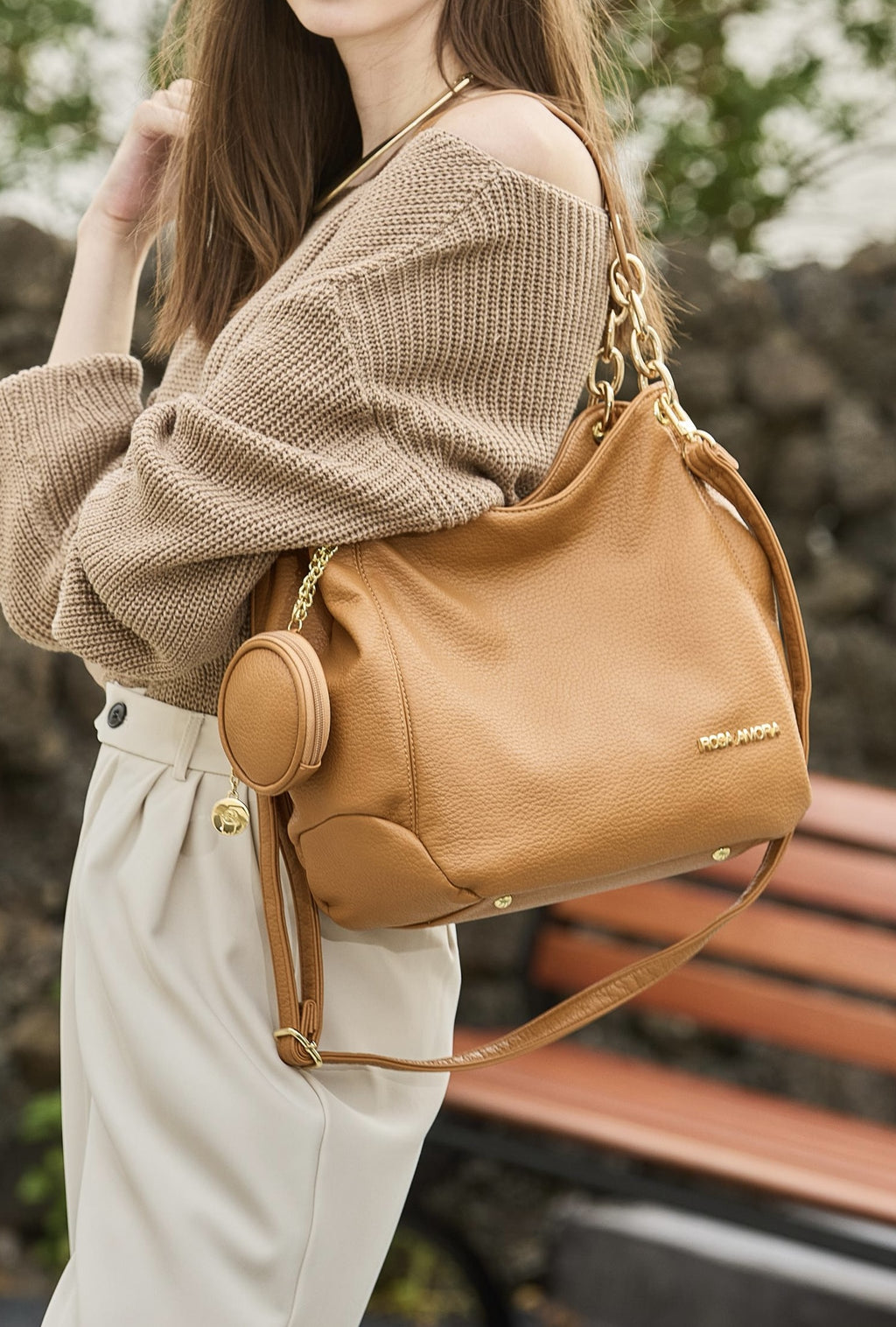 Bolsa Hobo Rosa Amora