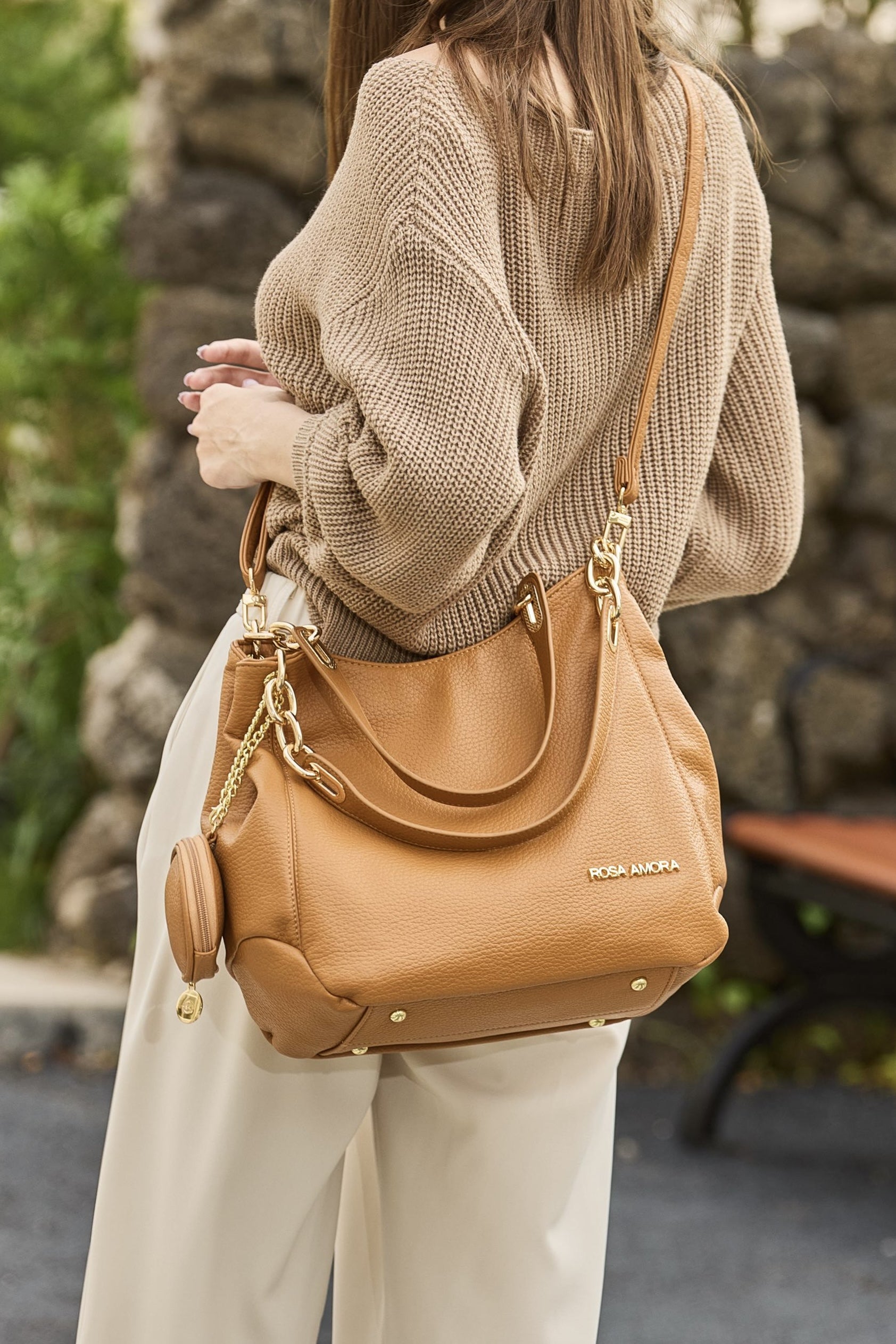 Bolsa Hobo Rosa Amora