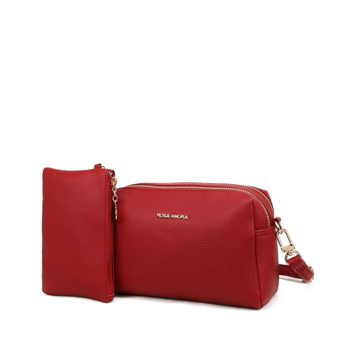 Bolsa Transversal Compacta Rosa Amora Duo