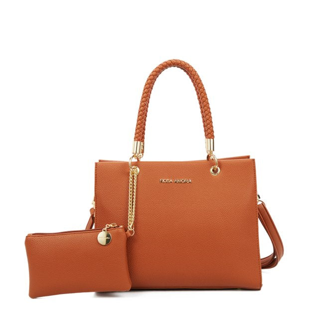 Bolsa Rosa Amora Tote Estruturada Duo