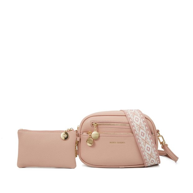 Bolsa Transversal Rosa Amora Duo