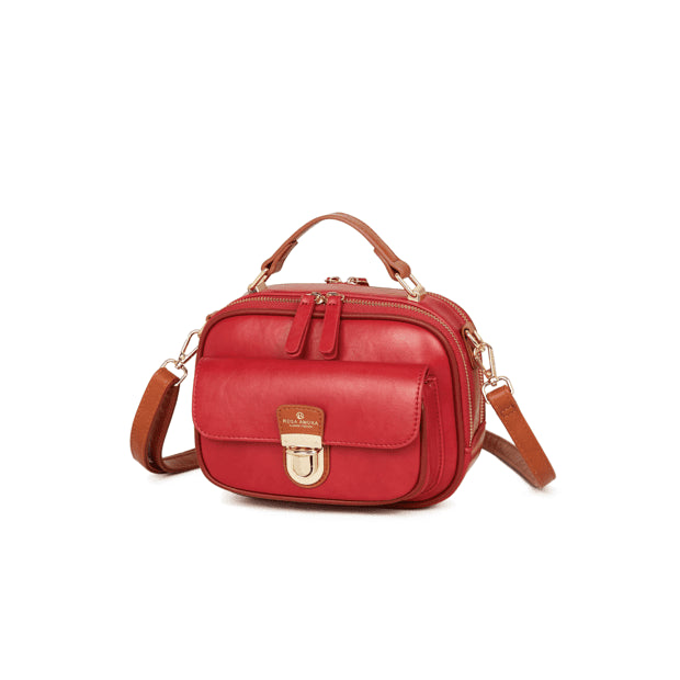 Bolsa Transversal Compacta Rosa Amora